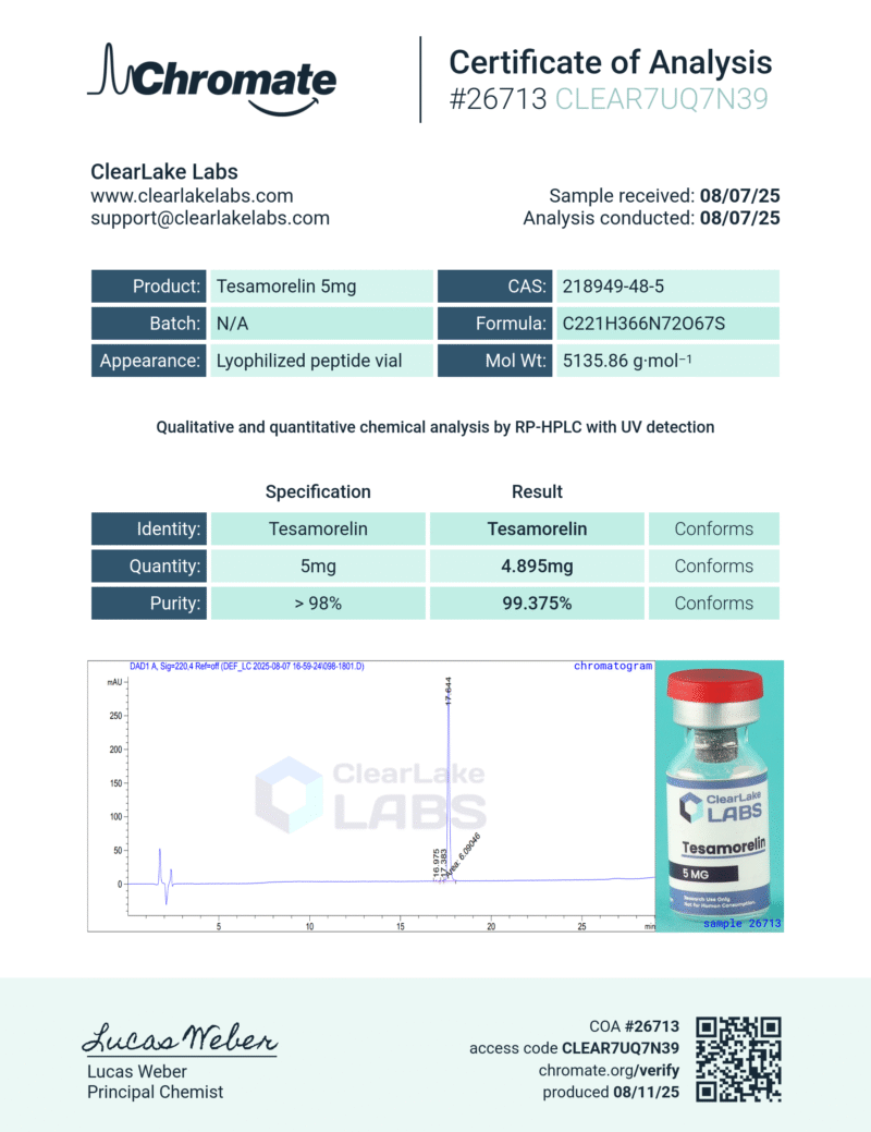 Tesamorelin 5mg - Image 2